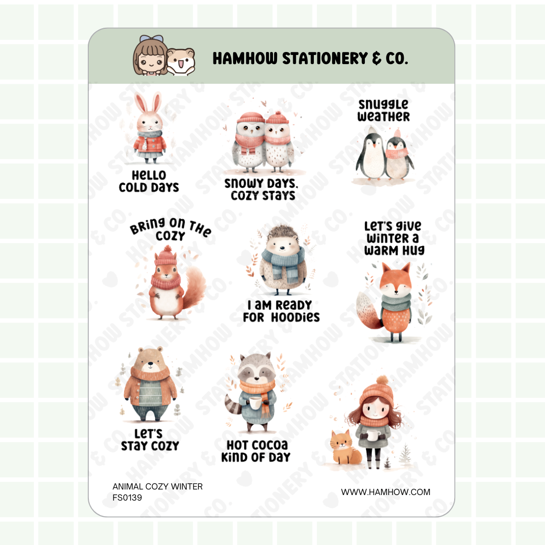 S139 - Animal Cozy Winter