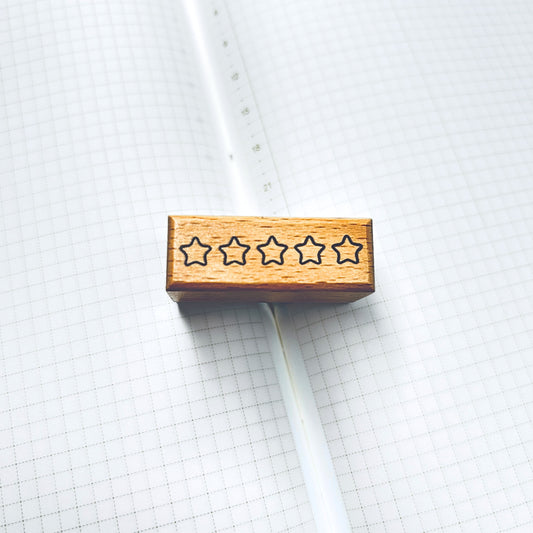 SL02 - Wood Stamps - Star Ratings